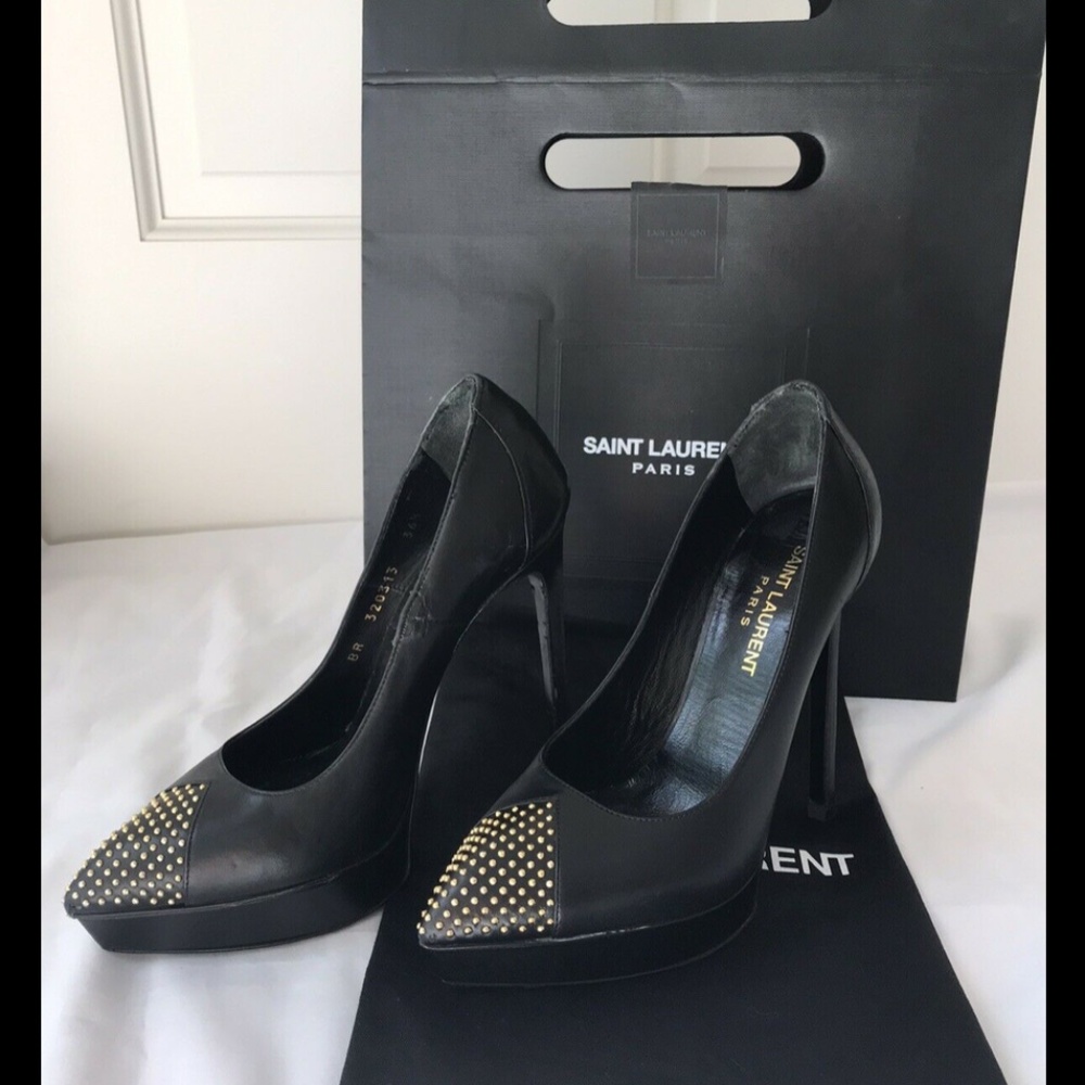 Yves Saint Laurent Women's Shoes Pump Heels 36.5 - Picture 14 of 14